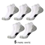 5 Pairs Men's Four Season Cotton Breathable Sports Socks Set Male Sport Ankle Socks Basketball Running Socks For Men - Image 6