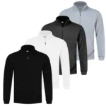 Men's Thermal Fleece Jacket Cozy Wind Resistant Full Zip Coat with Pockets Ideal for Outdoor Workouts and Hiking