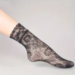 1/6Pairs Lace Mesh Socks, Ultra-thin Hollow Out Invisible Socks, Women's Stockings & Hosiery - Image 4