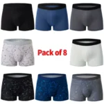 8 Pack European and American Size MEN'S FASHION Printed Underwear Comfortable and Breathable 45-120kg Fat Men Can Wear Shorts. - Image 6