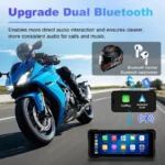 Portable 6.86 inch Motorcycle DVR GPS Navigation IPS Screen Wireless Carplay/Android Auto Bluetooth Moto Monitor IPX7 Waterproof - Image 3