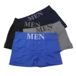 5 Pcs Thin Style Men's High Elastic Plain Color Comfortable Boxer Briefs Panties Breathable Pantyhose - Image 2