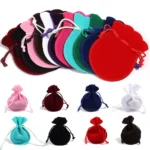 10pcs/lot Velvet Drawstring Gifts Bags Gourd-Shaped Jewelry Packaging Bags for Wedding Party Present Drawable Packing Bags