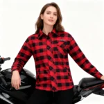 WOSAWE Men Motorcycle Jacket New Upgraded Winter Warm Checkered Shirt CE Protective Retro Motorbike Motorcyclist Clothing - Image 4