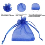 100pcs/lot 24 Colors Organza Jewelry Bags 7x9 9x12 10x15 13x18CM Drawstring Pouches For Wedding Candy Gift Bags Jewelry Packing - Image 6