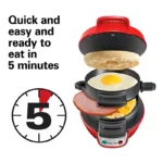 220V Household Breakfast Machine Portable Mini Multifunctional Burger Maker Sandwich Muffin Bread With Non Stick Egg Cooker - Image 6