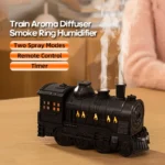 Creative Train Shaped Aroma Machine With 2 Mist Outlets Is An Air Humidifier Suitable For Office/Bedroom/Living Room Use