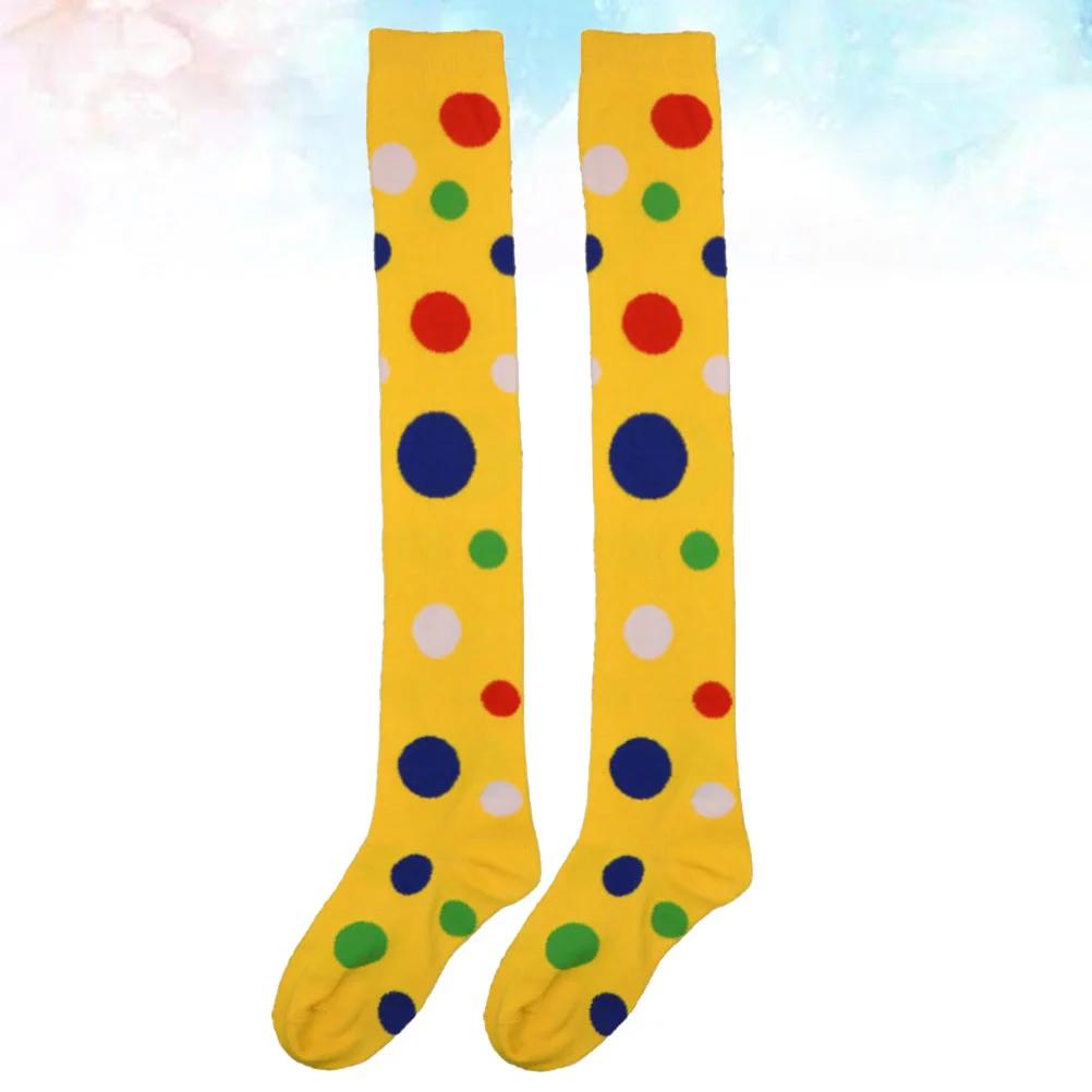 kf-S5f9b6dcae1674665b97970ad235c377b0 Soft Over The Knee Socks Women Clown Cosplay Stockings Long Hosiery Performance Dance Sock Costume Party Legwear Stage - Image 1