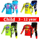 motocross jersey and pants kids clothing big boy girl Youth child Motorcycle mx gear set racing suit Customized Number Name - Image 2