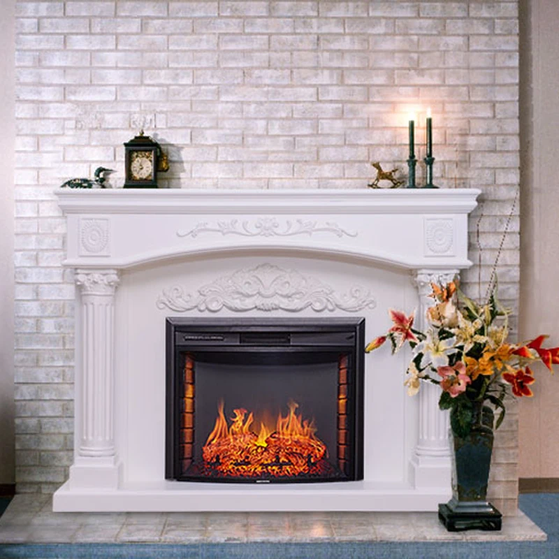 kf-S6299994121b34073ac93de618fdc8ddfZ Electric Fireplace 220V 1800W Core Fake Decorative Fireplace Simulation Flame Electric Fireplaces with 3d Fire Fake Fireplace - Image 1
