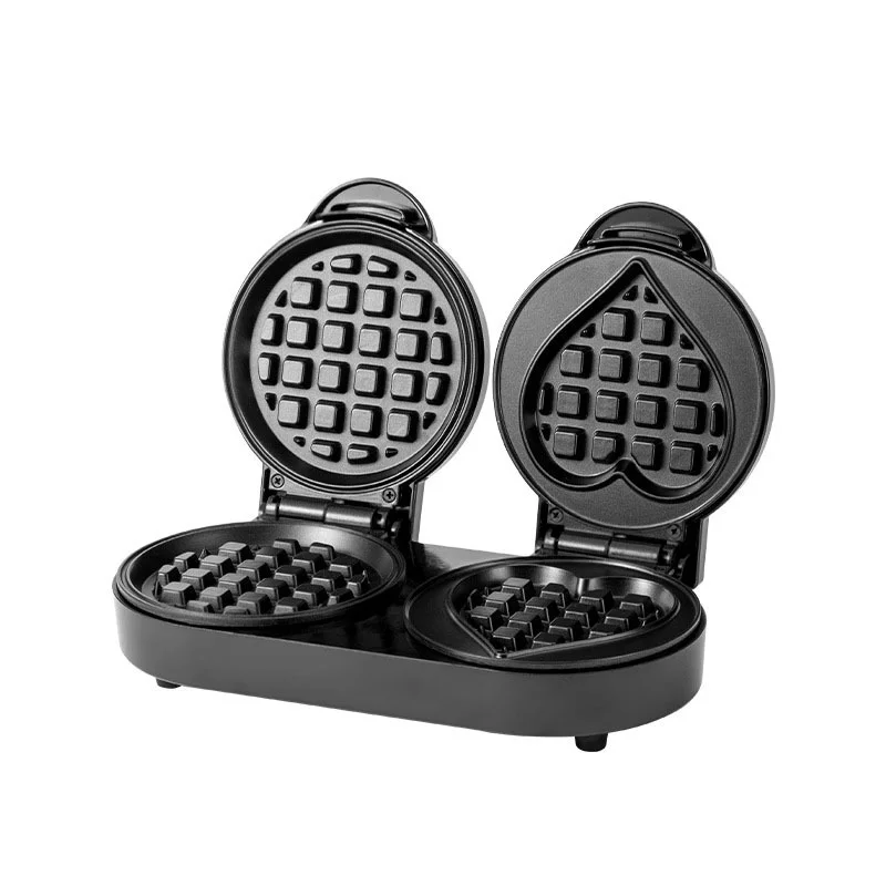 kf-S68f45f1b5e784a2a94251c41c4503357I Household Breakfast Machine Waffle Machine Small and Convenient Mini Love-shaped Round Cake Machine - Image 1