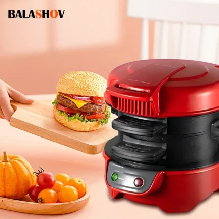 220V Household Breakfast Machine Portable Mini Multifunctional Burger Maker Sandwich Muffin Bread With Non Stick Egg Cooker