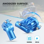 NICECNC Raptor 700 Water Pump Inlet & Outlet Cover For Yamaha Raptor 700 2006-2024 700R 2009 2011-2024 Billet Aluminum Leakproof - Image 4