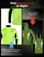 KEMIMOTO Raincoat Suit Split Waterproof Jacket Pant Breathable Reflective Impermeable for Motorcycle Motobike Riding Gear - Image 5