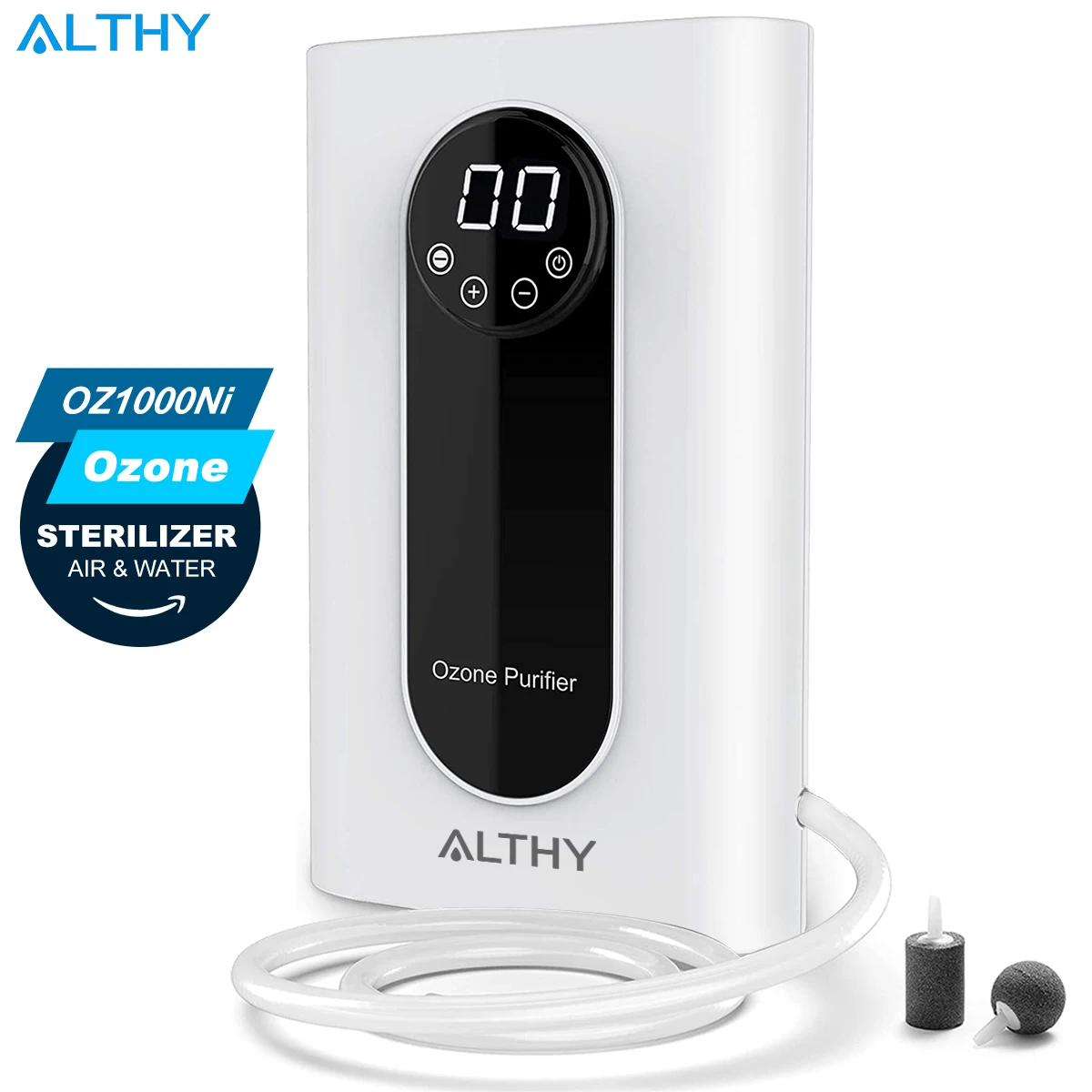 kf-S7526a9557797414099545b5892ad1f78z ALTHY Ozone Generator Machine For Water & Air & Oil - 1000 mg/h Timer Ozonizer Disinfection Sterilizer + Negative Ion Purifier - Image 1