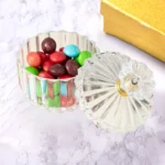 Transparent Vertical Candy Box Snack And Dried Fruit Can Desktop Jewelry Small Items Cotton Swabs Storage Box European Style - Image 3