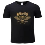 2024 Men T Shirt Motorcycles Engine Chopper Biker Bobber Motard Harleys Tees Graphic Oversize Davidson Streetwear Casual Unisex