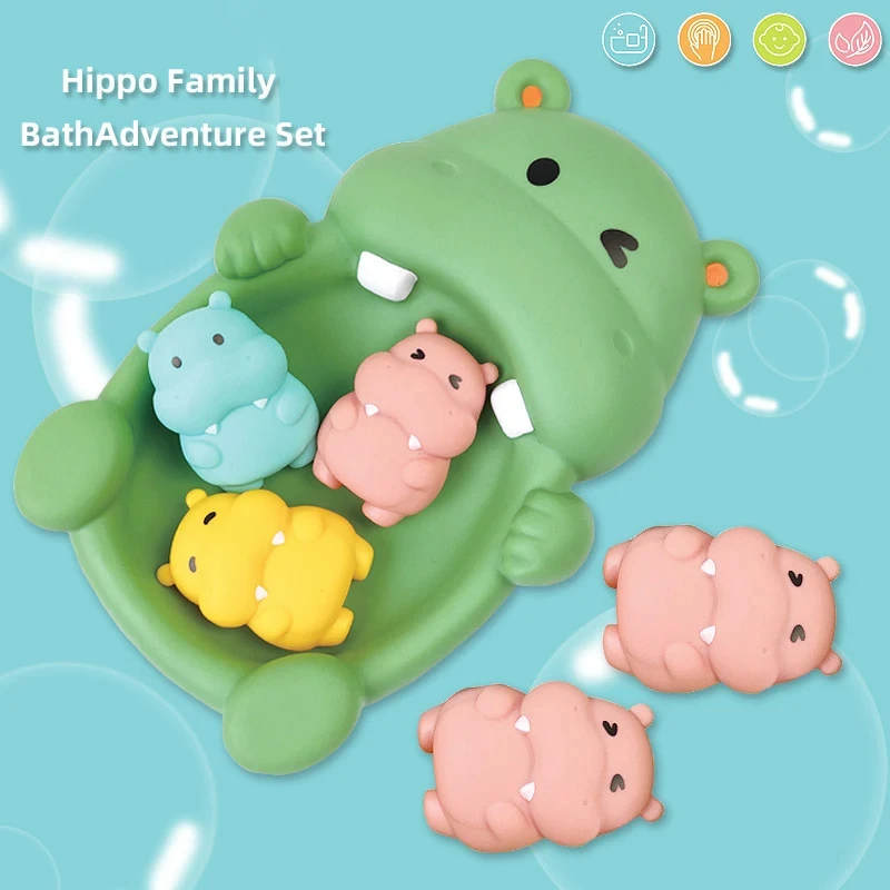 kf-S786a62a00e704adcbade51be83a7667aK Baby Bath Toys Cute Floating Animal Otter Kids Bathroom Shower Bathtub Toys Soft Silicone Children Swimming Pool Water Play Toys - Image 1