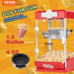 SucceBuy 4Oz Popcorn Maker Commercial Popcorn Machine Countertop Popcorn Maker Includes Tabletop Popcorn Maker 1.5 Gal per Batch - Image 2