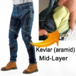 Motorcycle Kevlar Jeans Ventilation Holes Protection Motocross Mens Moto Pants Four Seasons Breathable Riding Gear TZ 032 - Image 6