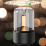 Essential Oil Diffuser Candlelight Style Aroma Diffuser 120mL Mist Humidifier Warm White Night Light Quiet Cool Mist Air Humidif - Image 4