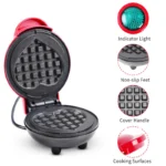 Electric Waffle Machine Portable Home Breakfast Machine Waffle Maker Breakfast Love Heart Shaped Waffle Maker Cooking Appliance - Image 3