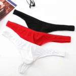 Men's Thongs String Sexy Briefs Underwear Breathable Thong Silky Panties Low Waist Shorts G-String Jockstraps Gay Erotic Panties
