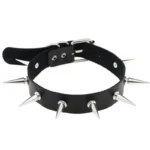 1Pc Harajuku Cosplay Rivet Star Punk Rock Gothic Women Collar Sexy PU Leather Heart Cross Spike Hip Hop Bondage Choker Jewelry - Image 3