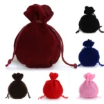 10pcs/lot Velvet Drawstring Gifts Bags Gourd-Shaped Jewelry Packaging Bags for Wedding Party Present Drawable Packing Bags - Image 4