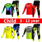 motocross jersey and pants kids clothing big boy girl Youth child Motorcycle mx gear set racing suit Customized Number Name - Image 3