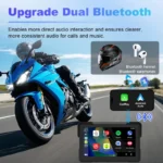 Jansite 5/7 inch Portable Carplay Motorcycle DVR GPS Navigation IPX7 Waterproof LCD Display For Wireless CarPlay Android Auto - Image 3