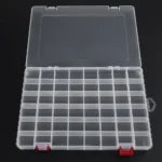 48 Compartments Fishing Tackle Box Fish Lure Hook Bait Storage Case Organizer Container Plastic Waterproof for Fishing