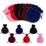 10pcs/lot Velvet Drawstring Gifts Bags Gourd-Shaped Jewelry Packaging Bags for Wedding Party Present Drawable Packing Bags - Image 5