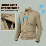 Retro Motorcycle Jackets Anti Drop Wear-resisting Motocross Jacket Waterproof Moto Cycling Protective Clothing Men - Image 4