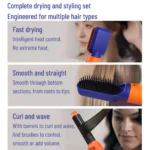6 In 1 Hair Styler New Smooth Hair Dryer For Hair 6 in 1 hair styler With Curling Barrel Hot Air Brush Styling Tool MultiStyler - Image 4
