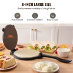 SucceBuy Tortilla PressCast Iron Heavy Duty Tortilladora Press Dough Maker for Flour Tortilla - Image 2