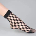 1/6Pairs Lace Mesh Socks, Ultra-thin Hollow Out Invisible Socks, Women's Stockings & Hosiery - Image 6