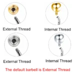 Big Zircon Dangle Navel Nombril Piercing Stainless Steel Belly Button Ring Titanium Internal Thread Barbell Sexy Body Jewelry - Image 6