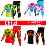 motocross jersey and pants kids clothing big boy girl Youth child Motorcycle mx gear set racing suit Customized Number Name
