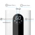 ALTHY Ozone Generator Machine For Water & Air & Oil - 1000 mg/h Timer Ozonizer Disinfection Sterilizer + Negative Ion Purifier - Image 3