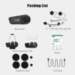 Freedconn KY Pro Motorcycle Intercom Bluetooth helmet Headset Motorbike 6 Riders 1000M Moto Group Waterproof Interphone - Image 6