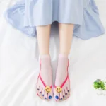 Flip-flop Ankle Sock Funny Women 3D Printing Pattern Flip Flop Socks Low Cut Floor Socks Hosiery Creative Novelty - Image 6