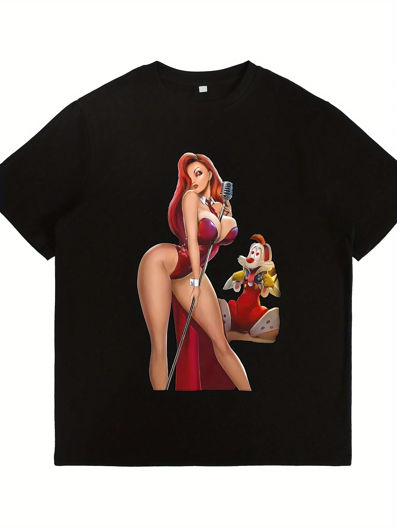 kf-Sad2346080ada4990ac10f3d60aff58c2Y Off-shoulder Meeyius Goldcast Jessica Rabbit cartoon sexy gift sweatshirt Unisex - Perfect for hot s - Image 1