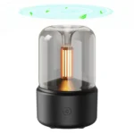 Essential Oil Diffuser Candlelight Style Aroma Diffuser 120mL Mist Humidifier Warm White Night Light Quiet Cool Mist Air Humidif - Image 2