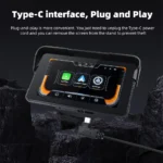 Freedconn Digital Motorcycle Dashboard GPS Navigation Wireless CarPlay 5.0 inch Moto Android Auto Removable Display Screen - Image 5