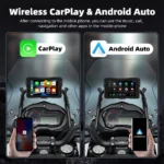 Freedconn Digital Motorcycle Dashboard GPS Navigation Wireless CarPlay 5.0 inch Moto Android Auto Removable Display Screen - Image 3