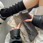 New Pile Socks Autumn Winter Loose Long Socks Hosiery Mid-tube Socks Solid Color Fashion Cute Japanese Korean Style Stockings - Image 5