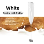Battery-powered electric milk and coffee blender, handheld milk frother, jam maker, cream maker, kitchen food mixer - Image 6