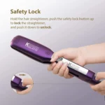 KIPOZI Professional Titanium Flat Iron Hair Straightener with Digital LCD Display Dual Voltage Instant Heating Curling Iron - Image 6