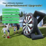 3m/10ft Tall Giant Inflatable Soccer Ball Darts Board with 8pcs Soccer Ball &Blower Commercial children's playground - Image 2